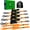 Orange, variant on Retractable Ratchet Straps(4 Pack) - 1in x 10ft Self Retracting Ratchet Straps with Soft Loops, 1,800 lbs Break Strength Retractable Tie Down Straps, Easy Retract for Motorcyle, Cargo, Truck, Trailer