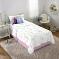 thumbnail image 3 of Disney Frozen Elsa and Anna Kids Twin Sheet Set, White and Blue, 3 of 8