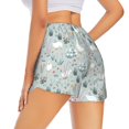 thumbnail image 3 of Sigee Goose and Doodle Flowers for Women's Athletic Shorts High Waisted Running Shorts Pocket Sporty Short Gym Elastic Workout ShortsXX-Large, 3 of 9