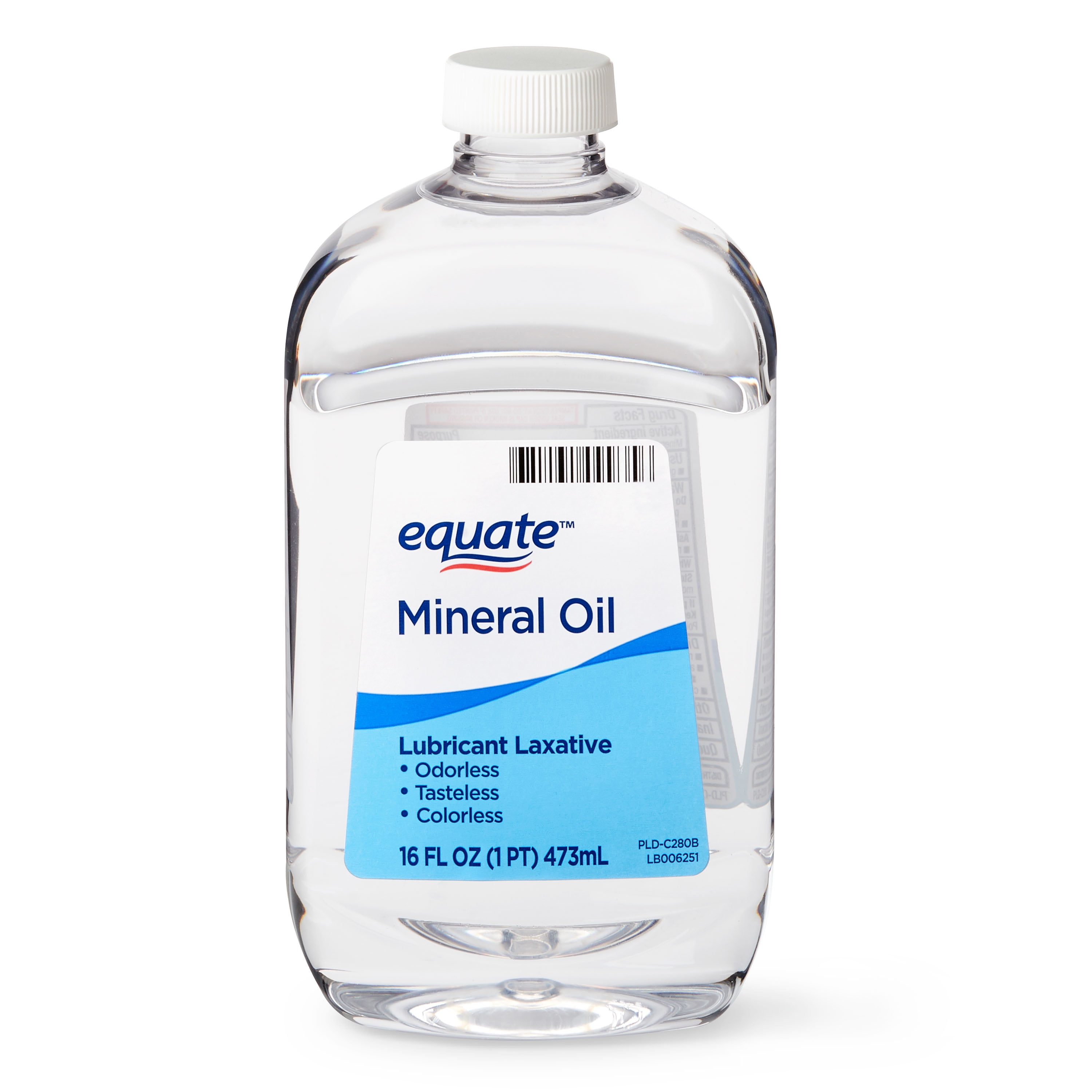 Equate Mineral Oil Lubricant Laxative Liquid for Constipation, 16 FL OZ (474mL)