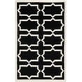 thumbnail image 2 of Safavieh Dhurries Diana Geometric Area Rug, Black/Ivory, 4' x 6', 2 of 8