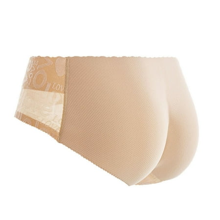 

Womens Butt Lifter Padded Lace Shapewear Panties Low Waist Hip Enhancer Pads Briefs Seamless Cotton Stretchy Underwear