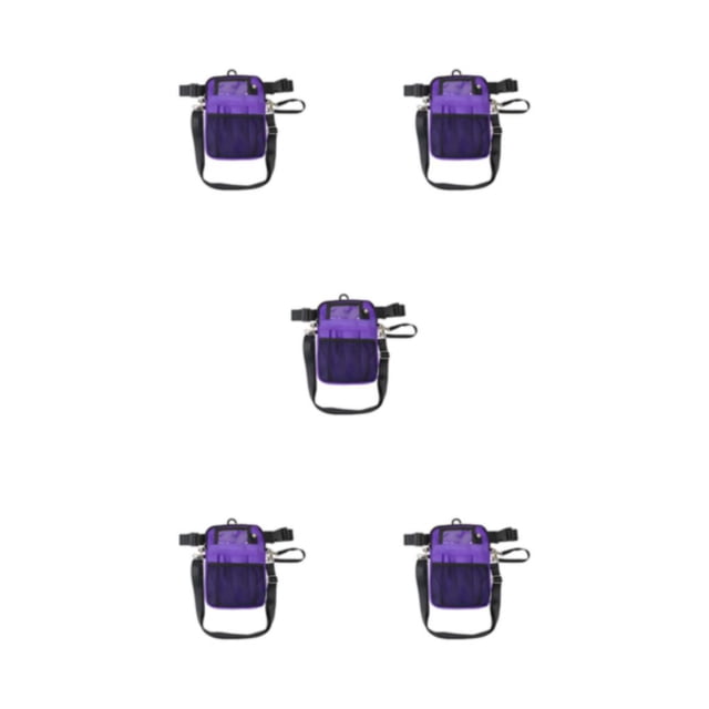 kurtrusly Adjustable Belt Fanny Pack With Large Capacity For Nursery Tool Storage Waist Bag Pouch Tape Storage Purple <20L 5Set