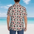 thumbnail image 6 of Balery Christmas Cat Print Men's Hawaiian Shirts Short Sleeve Beach Shirt Relaxed Fit Vacation Button Down Shirts-, 6 of 9