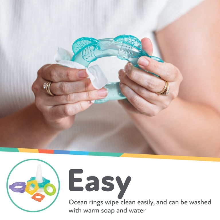 Nuby IcyBite Teether Tower with Gel Rings photo 4