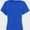 Royal Blue, variant on Women's V Neck T Shirts Casual Rolled Short Sleeve Side Split Summer Tops Loose Fit