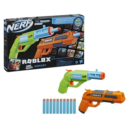 UPC 195166126982 product image for Nerf Roblox Jailbreak: Armory  Includes 2 Blasters and 10 Darts | upcitemdb.com