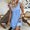 Light Blue, variant on Drovellove 2026 Women's Plus Size Solid Color Nightgowns Summer Tank Sleepwear Henley Lounge Dress Sleeveless, Loose Button Front A-Line Casual Daily Beach Tank Plus Size Summer Dresses