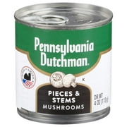 Pennsylvania Dutchman Mushrooms Stems And Pieces, 4 oz, Can