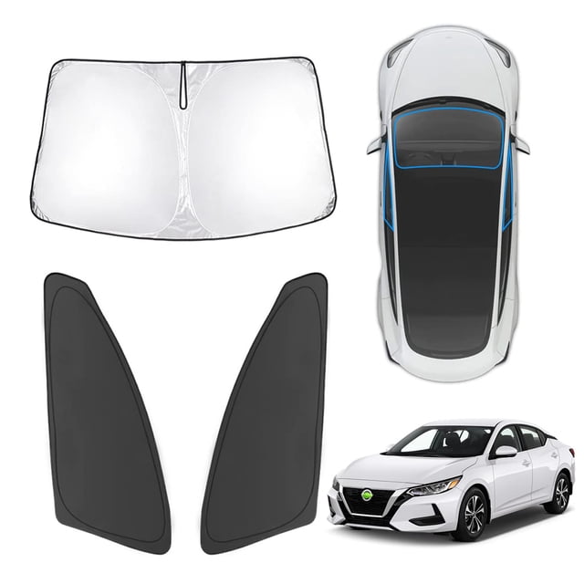 Persiana interior de vehículo Karltys de 3 piezas para Nissan Sentra