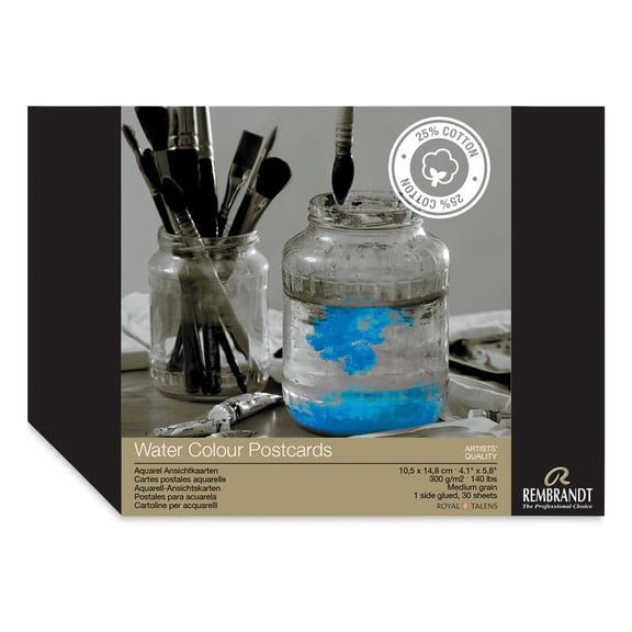 Rembrandt Watercolor Postcard Pad- 30 Sheets