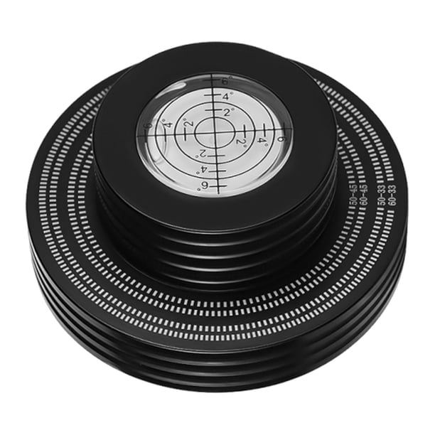 Estabilizador de peso para discos de vinilo, duradero, de aluminio, accesorio para tocadiscos Negro