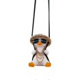 thumbnail image 1 of Swinging Duck Car Hanging Ornament Cute Anime Swing Duck Car Mirror Cute Car Rearview Mirror Pendant Swing Duck(1 Piece, White), 1 of 5