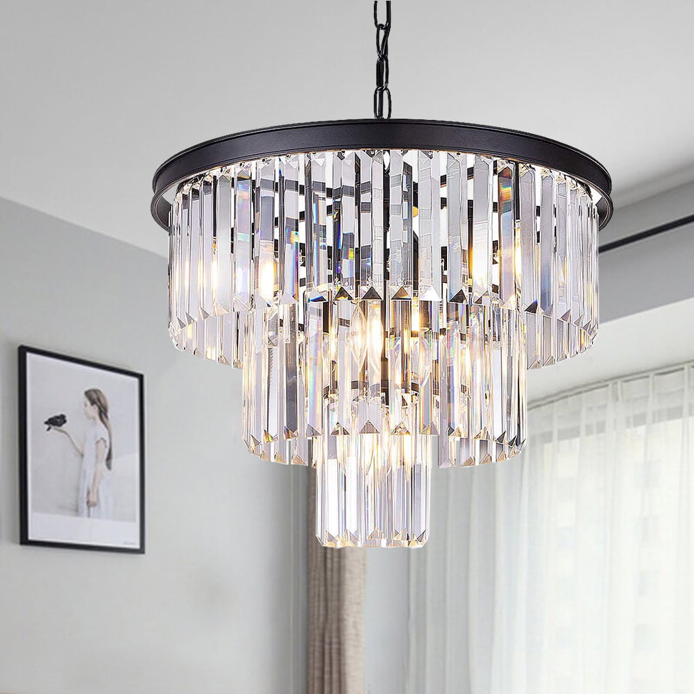 Crystal Leaves Aluminium Glass Balls Shade Ceiling Lamp Bedroom Chandelier light 