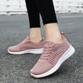thumbnail image 5 of Chenyee Lace Up Mesh Sneakers for Women Lightweight Non Slip Casual Walking Running Sport Shoes, 5 of 6