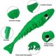 thumbnail image 3 of Cat Toothbrush Catnip Toy,Interactive Rubber Dental Care for Pet Kitten Kitty,Crayfish-Shaped Safe Chewing Toy Tooth Cleaning Durable Cat Toy-Green&Bl, 3 of 5