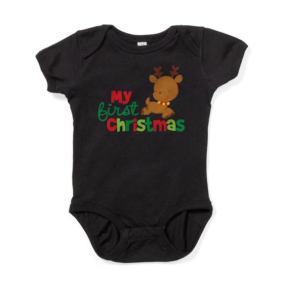 CafePress - Reindeer Babies 1St Christmas - Cute Infant Bodysuit Baby Romper - Size Newborn - 24 Months