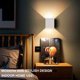 thumbnail image 1 of 2 apliques de pared LED de 6 W para interiores, modernos apliques de aluminio para sala de estar, dormitorio, baño, cocina, comedor, blanco cálido., 1 of 3