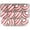 Red & White, variant on Queens of Christmas WL-ORN-12PK-LN-SV Silver & White Ball Ornament with Line Design; Pack of 12