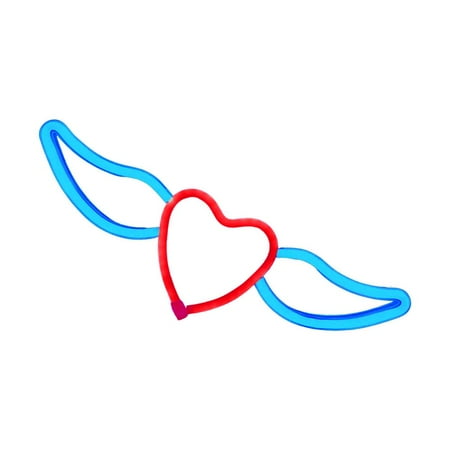 

Lacyie LED Wing Neon Sign Led Safety Art Wall Decoration Lights Neon Lights with USB Powered for Kids Gift Baby Room Wedding Light Decor Kids Birthday Party Gifts dutiful