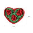 thumbnail image 2 of dnusflzt Pet Snuffle Mat,Rose Flower Shape Dogs Treat Slow Feeding Mat Portable Interactive Dog Puzzle Toys for Sniffing Dog Mental Stimulation Toys, 2 of 5