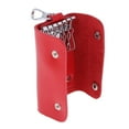 thumbnail image 3 of Menolana 3xFashion Leather key pack Key Chain Key Holder Key Hook waist padlock bag red 3 Pcs, 3 of 8