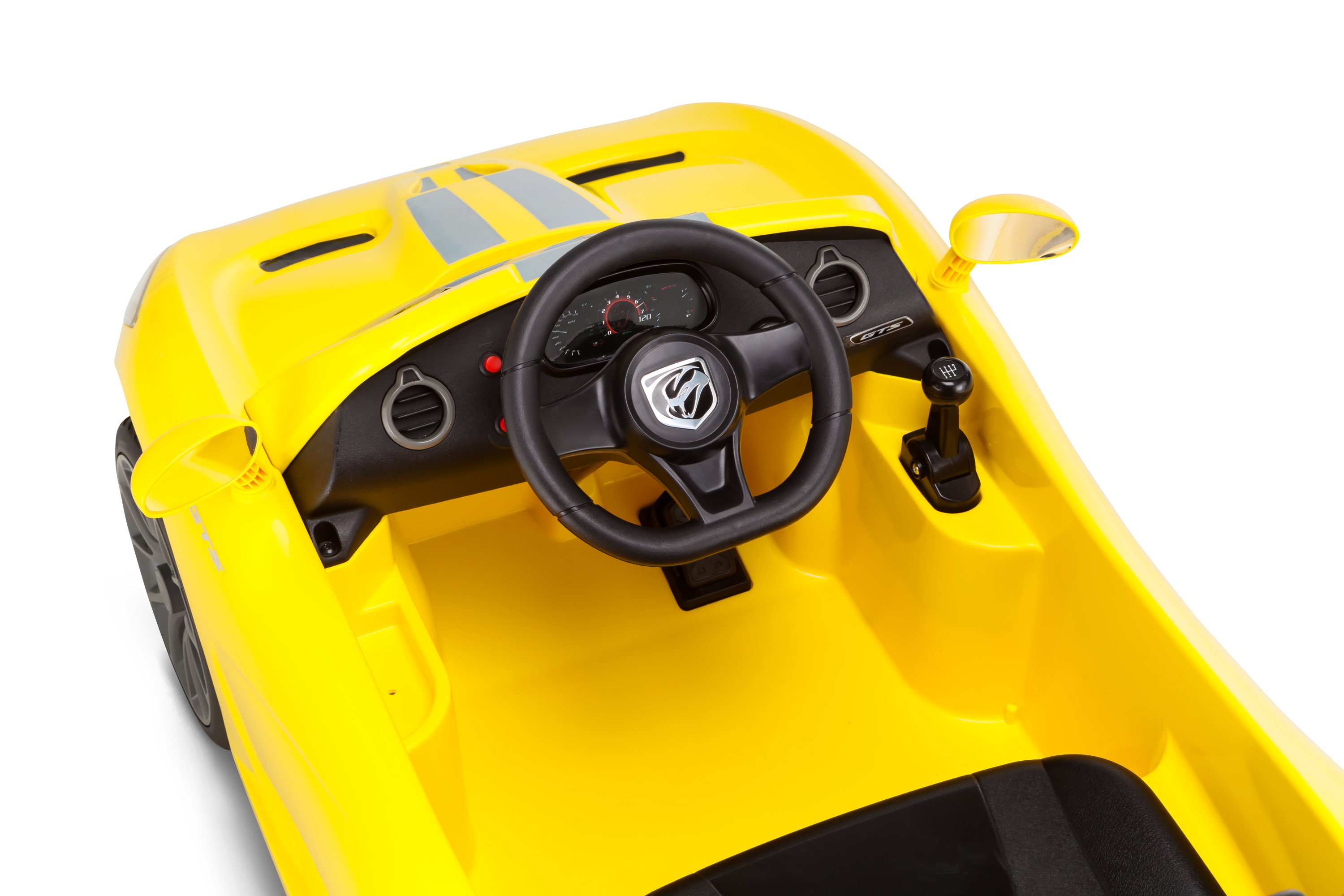 Dodge Viper SRT, 6-Volt Ride-On Toy by Kid Trax, single passenger, yellow - image 2 of 4