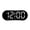Black shell white, variant on Multifunctional Bedside Clock With Soft Glowing Night Light Two Alarms Temperature Display For Girls Bedroom
