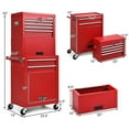 thumbnail image 3 of Costway 6-Drawer Rolling Tool Chest Storage Cabinet w/Riser Red, 3 of 12