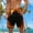 Orange, variant on Drawstring Shorts for Men Big and Tall Swim Trunks with Pockets Casual Beach Hawaii Mens Short