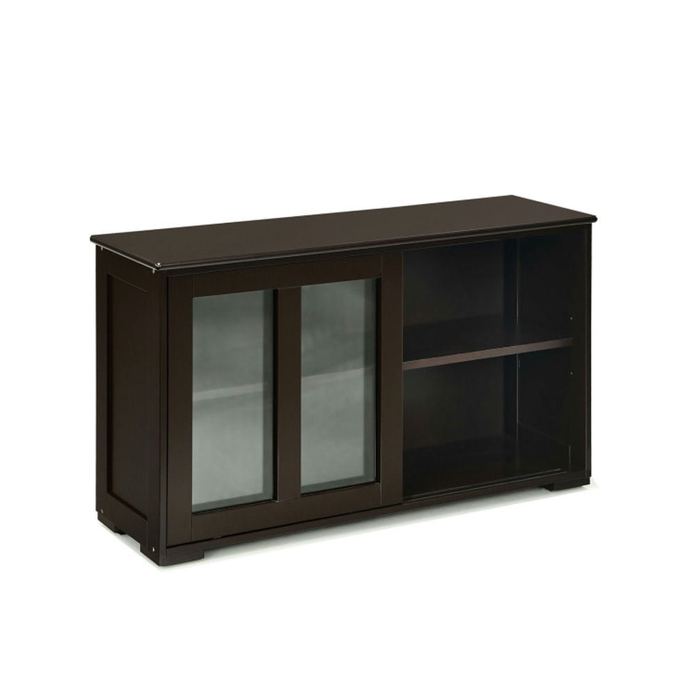 Finihen Kitchen Storage Cabinet, Buffet Sideboard, Sideboard Buffet Cupboard Storage Cabinet with Sliding Door, for Dining Room, Kitchen, Living Room, Brown Finihen Kitchen Storage Cabinet, Buffet Sideboard, Sideboard Buffet Cupboard Storage Cabinet with Sliding Door, for Dining Room, Kitchen, Living Room, Brown