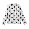 thumbnail image 5 of Valentine's Day Pullovers for Men Funny Love Heart Graphic Knit Lightweight V-neck Sweatshirts Valentines Pullover Tops, 5 of 5