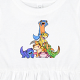 thumbnail image 4 of Inktastic Gecko Pile Cute Lizards Girls Baby Dress, 4 of 5