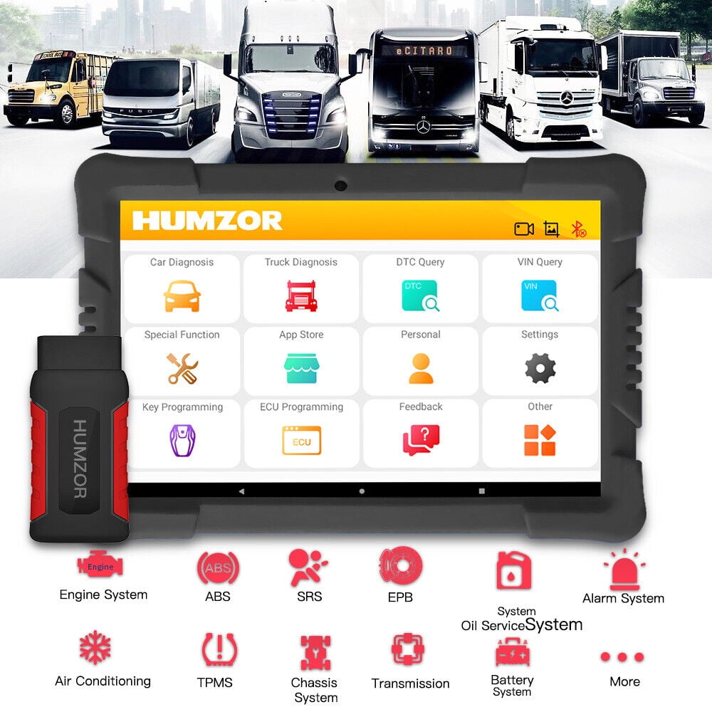 Enhanced K3 Car Heavy Truck OBD2 Scanner Bluetooth Full System ...