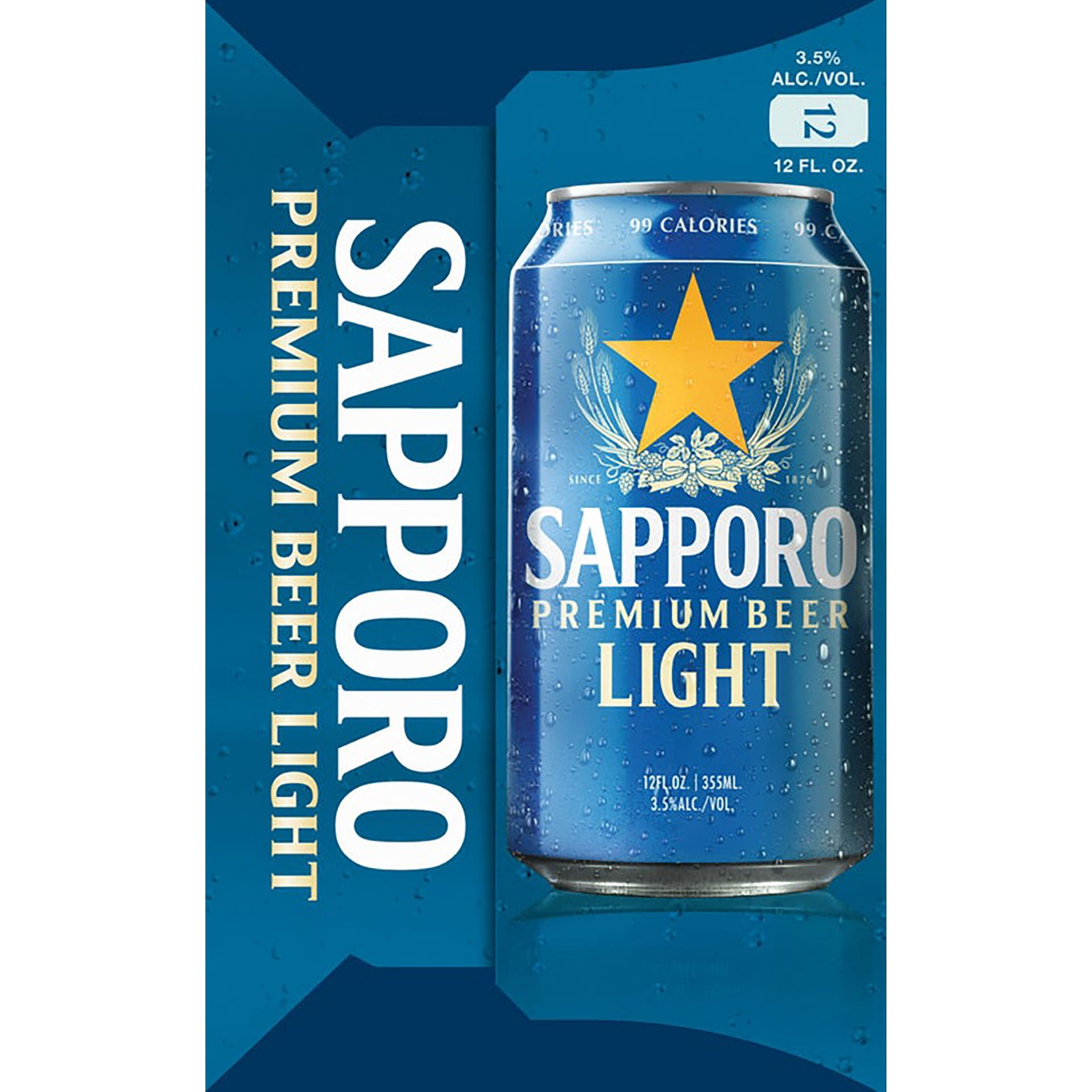 Sapporo Premium Light Beer 12/12c