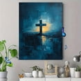 thumbnail image 4 of Qisvanset 12x16 Inch With Frame 2D Flat Wall Art Minimalist Jesus Line Art Baptism Religious Gift Wall Decor, 4 of 8