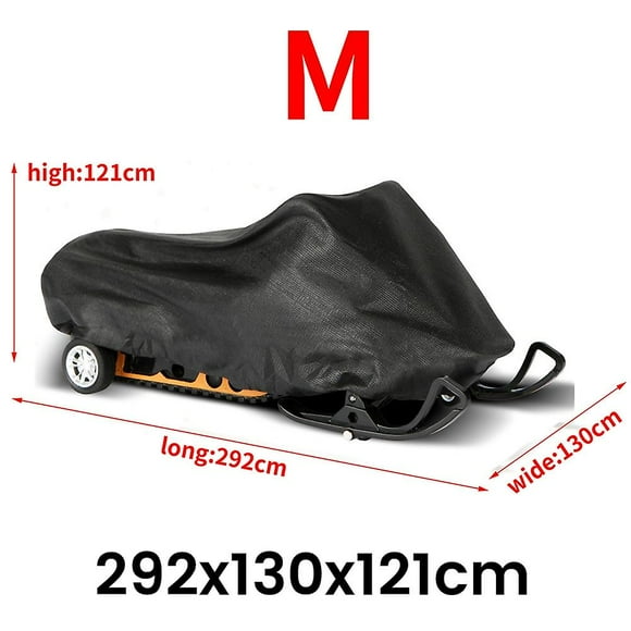 Snowmobile Cover Waterproof Dust Trailerable Sled Cover 292x130x121cm