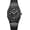 2657-BlackBlack, variant on Watches for Men,Luxury Round Big Face Business Dress Analog Quartz Mens Wristwatch with Stainless Steel Waterproof Date Display Gifts for Men
