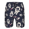 thumbnail image 3 of Logiee Cartoon Spaceship Print Mens Swim Trunks Quick Dry Board Shorts,Breathable Hawaii Beach Shorts Swimwear Bathing Suits-X-Large, 3 of 6