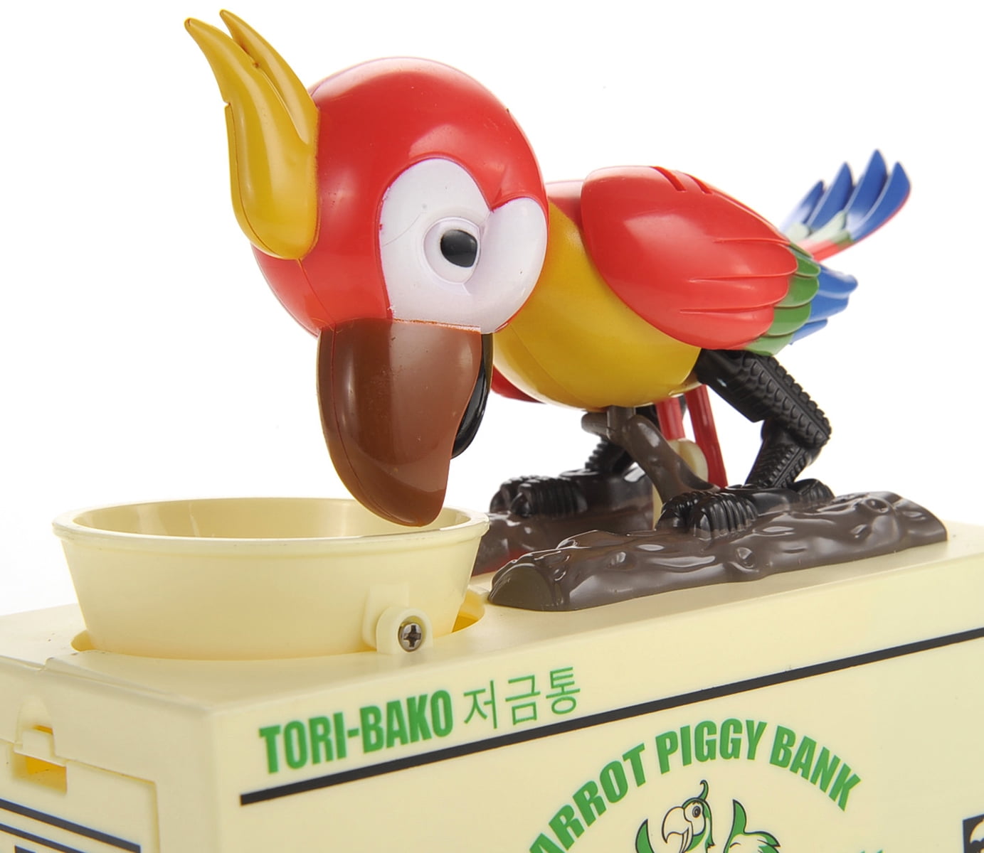 PlayWorld CoinCollector Parrot Coin Bank - Red