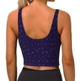 thumbnail image 3 of Vsdgher Mathematical Symbols Print Women Sleeveless Athletic Tank Top Built-in Bra Camisole Sports Vest for Yoga Running Fitness Exercise with Removable Pads, 3 of 8