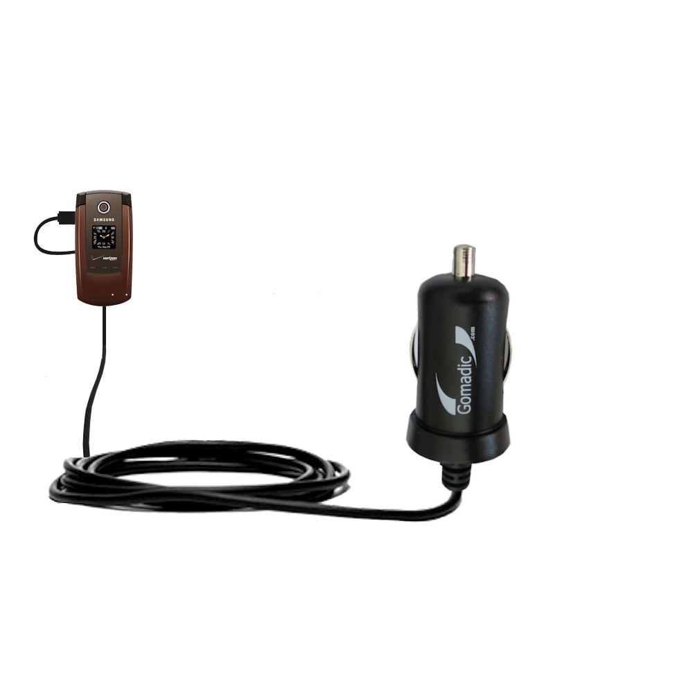 Gomadic Intelligent Compact Car / Auto DC Charger suitable for the Samsung  Knack SCH-U310 - 2A / 10W power at half the size.