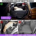 thumbnail image 2 of Large Dog Car Seat,PU Leather Back Seat Extender for Dogs,Waterproof Dog Seat Cover for Backseat, Pet Bed for Car Hammock, 2 of 12