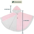 thumbnail image 4 of Wearable Blanket for Adult Women, Cozy Plush Fleece Blanket Poncho Cape with Hood, Super Soft Shawl, Angel Wrap Throw for Office, Dark Gray, 4 of 9