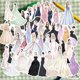 thumbnail image 3 of Paquete de pegatinas para vestido de novia, anime, 50 unidades, dibujos animados decorativos, 3 of 3