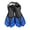 Blue black, variant on Yihuala Short Divings Fins Travel Size Swim Fins Adjustable Hasps Snorkels Fins Open Heel Swim Flippers Snorkeling Gear