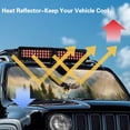 thumbnail image 4 of Yuyamidu Eagle Windshield Sun Shade Compatible with Jeep Wrangler JK JL Foldable Car Sunshade Heat Shield Windshield Cover, 4 of 7