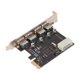 thumbnail image 1 of Tarjeta De Expansión USB 3.0, Fuente De Alimentación Independiente De Tasa De Transferencia De 5 Gbps VIA Chip 4 Puertos Tarjeta De Expansión De 4 Puertos Para Escritorio ANGGREK Otros, 1 of 8