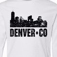 thumbnail image 4 of Inktastic Denver Colorado Skyline Grunge Long Sleeve Youth T-Shirt, 4 of 5