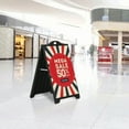 thumbnail image 3 of M&T Displays Street SignPro Board 24x36 Poster Black Sandwich Board A-Frame Sidewalk Sign Holder (5 pack), 3 of 9